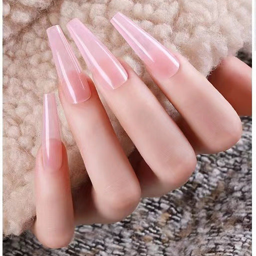 Acrylic nail set with delicate shine and elegant shape Kalsten