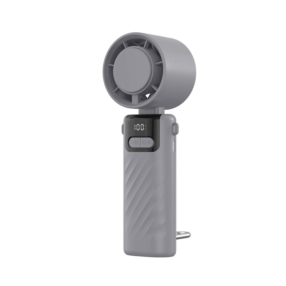 Unisex Digital Display Rechargeable Handheld Cooling Fan Kalsten