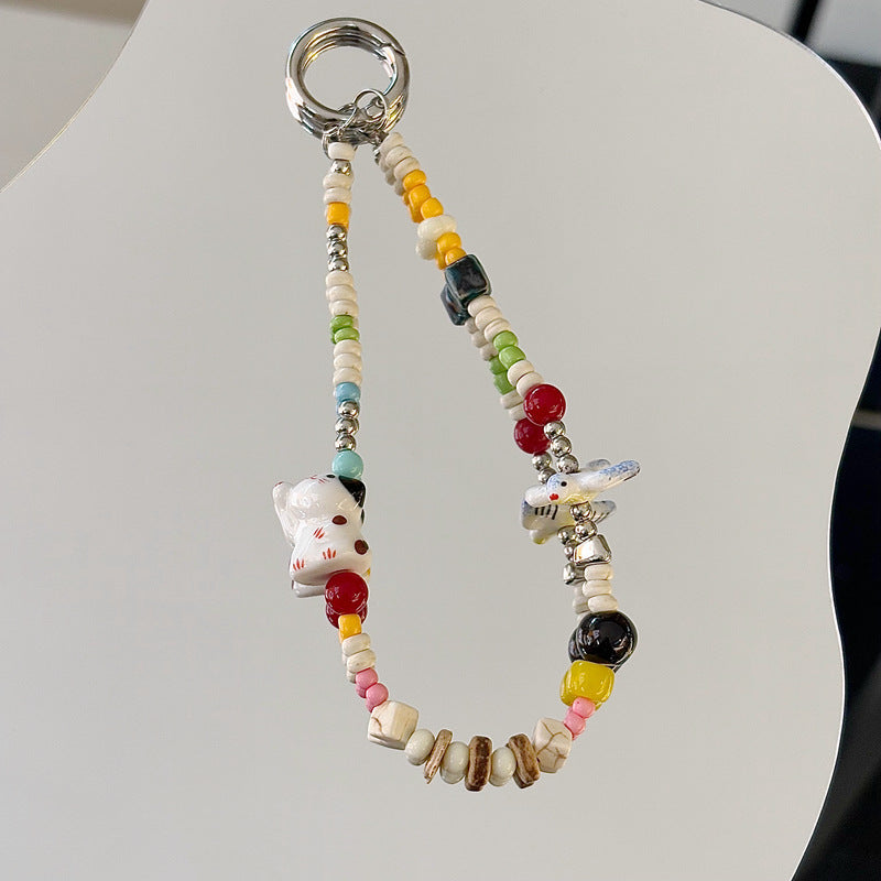 Handmade Beaded Charm Keychain Kalsten 1790135473