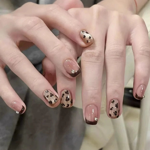 Artistic Leopard Print Nail Enhancements Kalsten