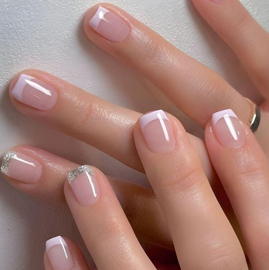 Classic French Tip Nail Enhancements Kalsten
