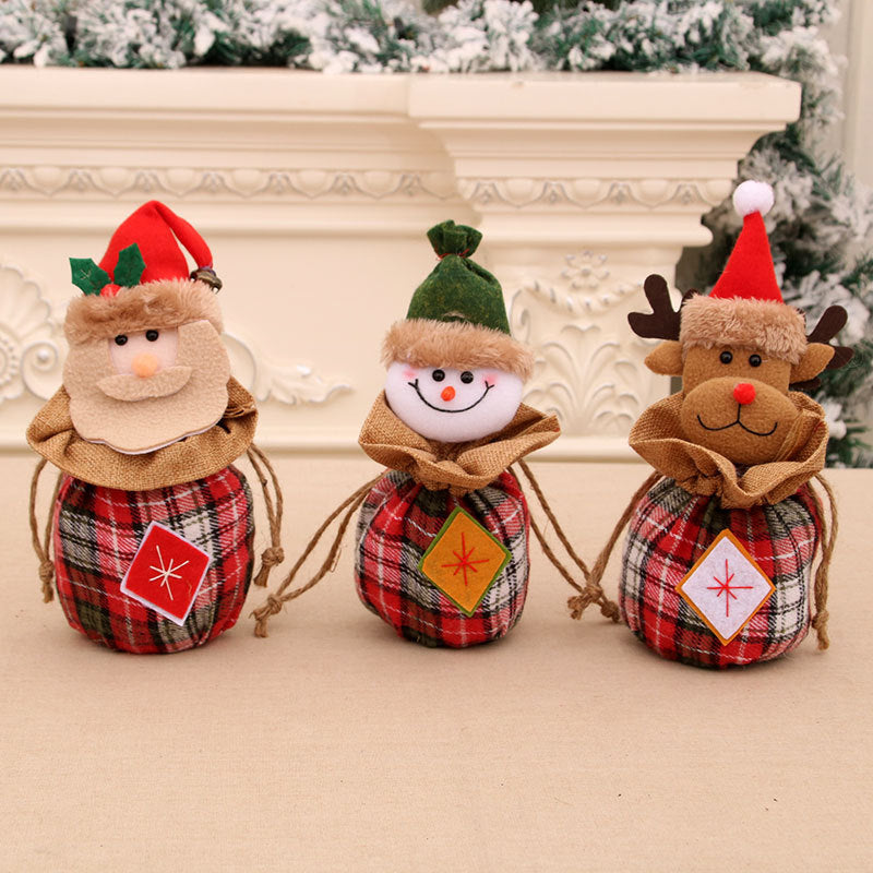 Festive Decorative Plush Snowman Gift Bag Kalsten