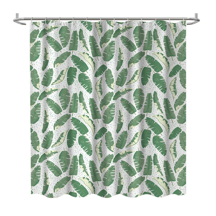 Leaf Print Shower Curtain Kalsten