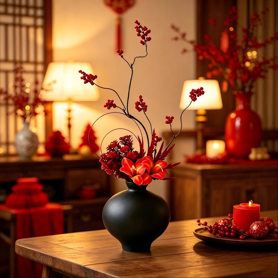 Artistic ceramic vase with organic shape Kalsten