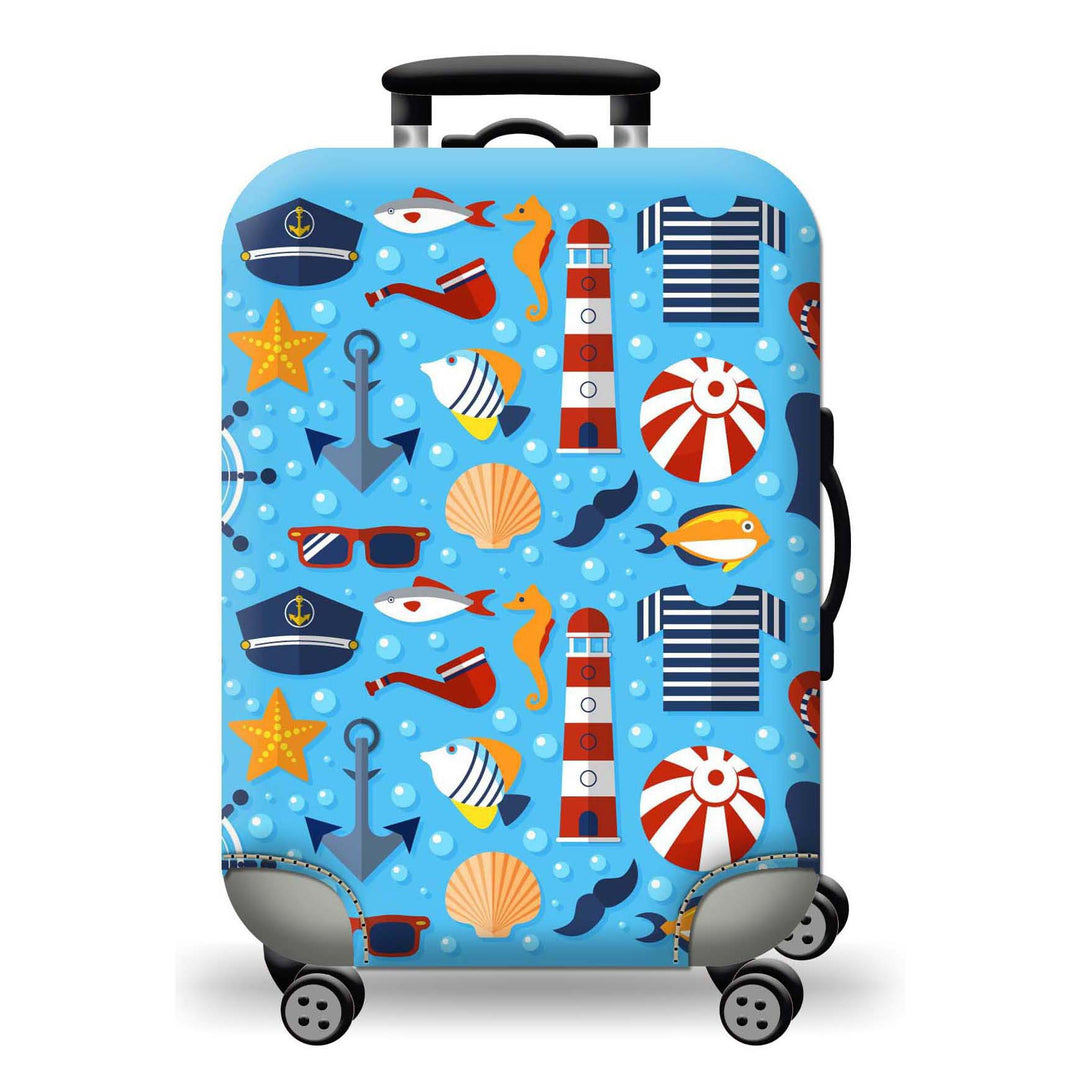Hard Shell Luggage with Earth Design Kalsten