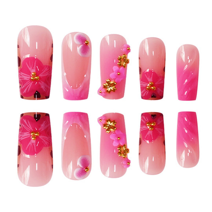 Floral Designer Acrylic Nail Art Kalsten
