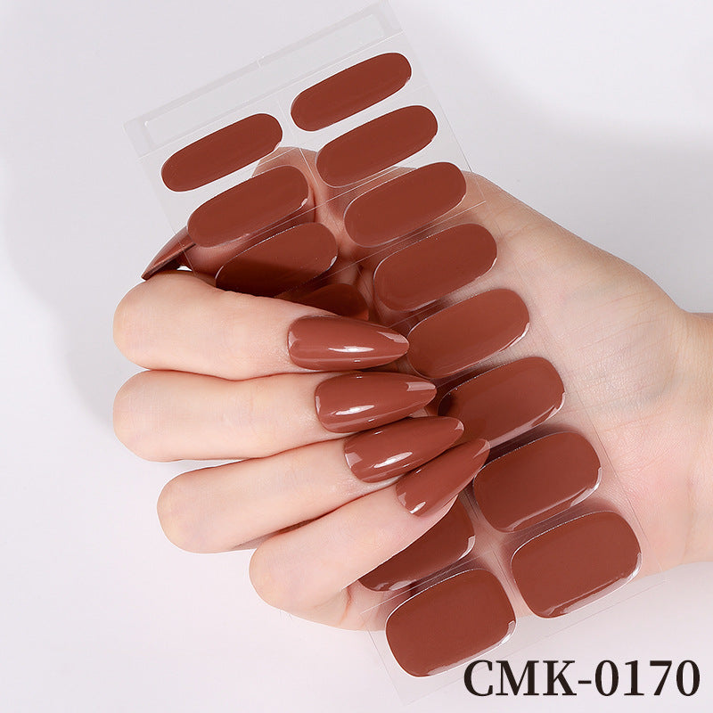 Glossy Press-On Nail Wraps