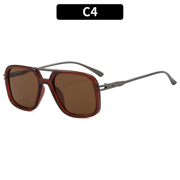 Oversized Retro-Inspired Square Sunglasses