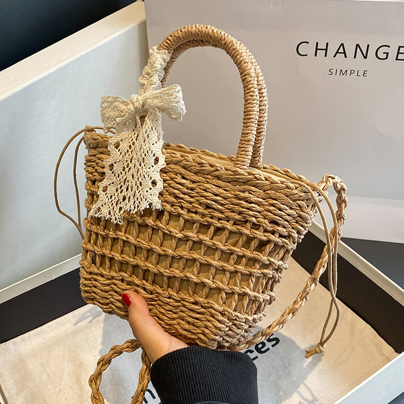 Handwoven Straw Tote Bag