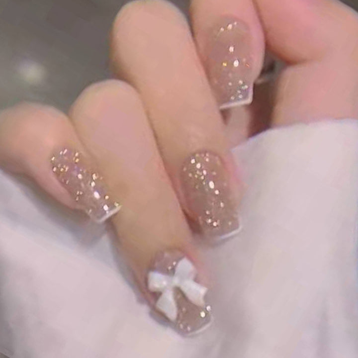 Sparkling Glitter Press-On Nail Art Set Kalsten