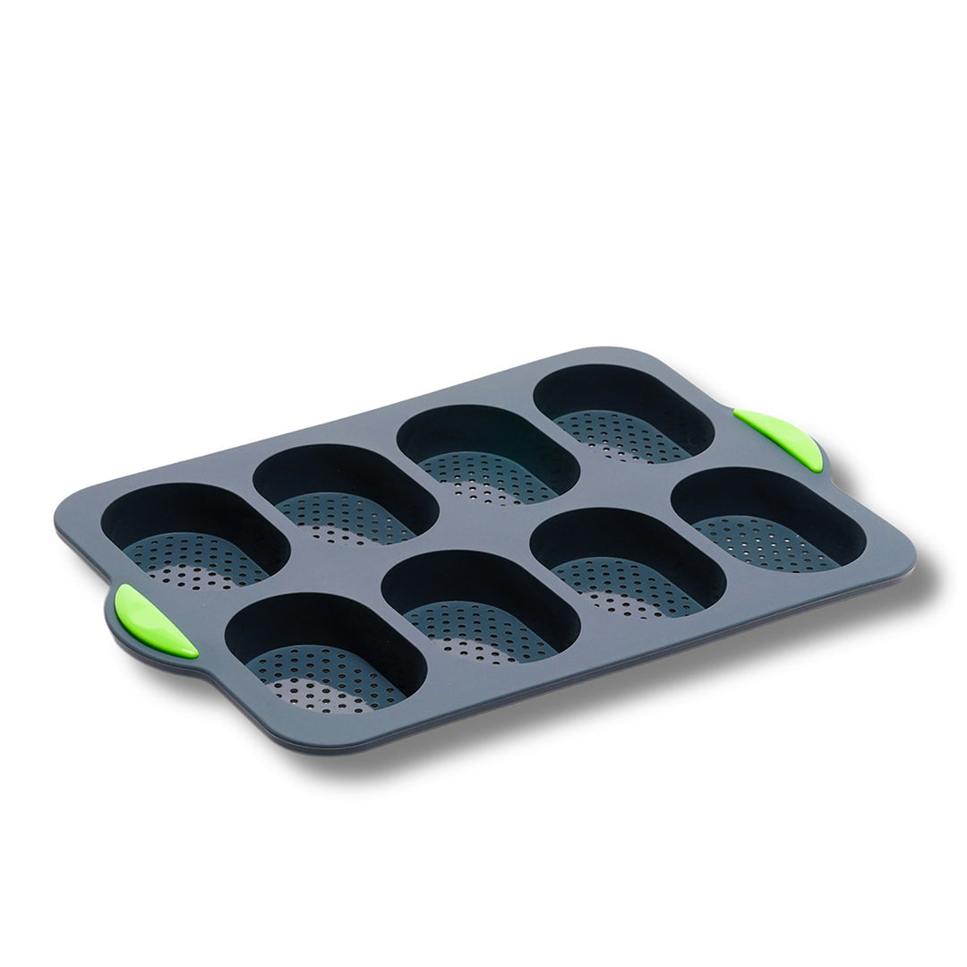 Silicone muffin baking pan with non-stick coating and practical handles Kalsten
