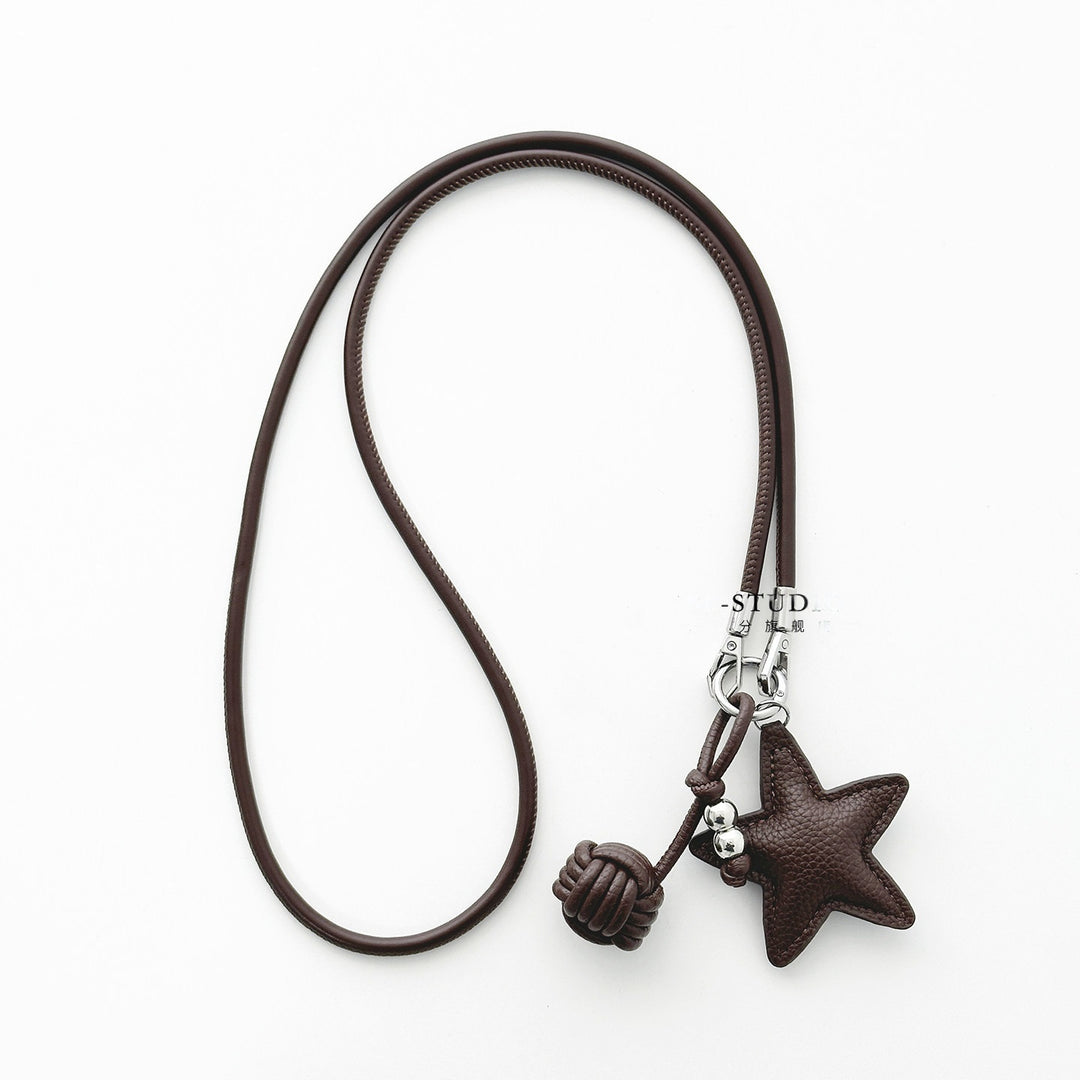 Star-Shaped Leather Phone Lanyard Kalsten