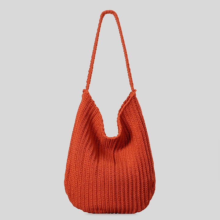 Relaxed Knit Shoulder Bag