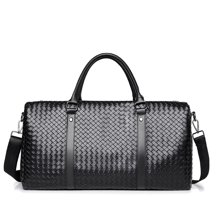 Premium Woven Leather Duffel Bag Kalsten