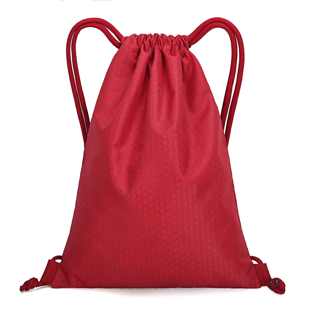 Honeycomb Texture Drawstring Backpack Kalsten