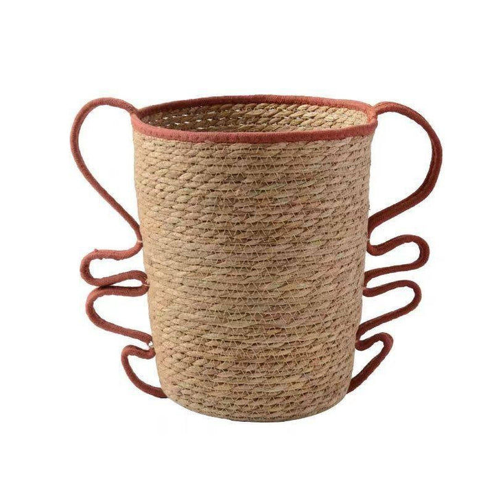 Handwoven Decorative Basket Made of Natural Materials Kalsten