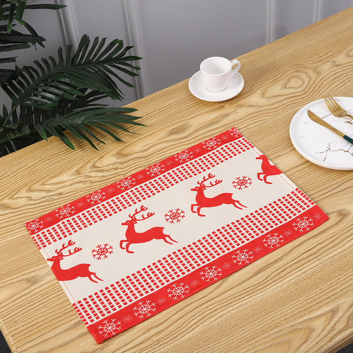Christmas place mats with festive Santa motif Kalsten