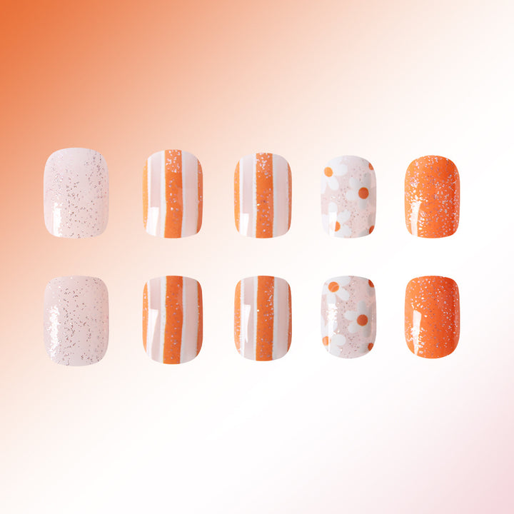 Artistic Glitter Press-On Nail Set Kalsten