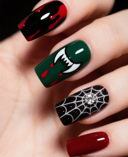 Halloween Themed Nail Art Extensions Kalsten