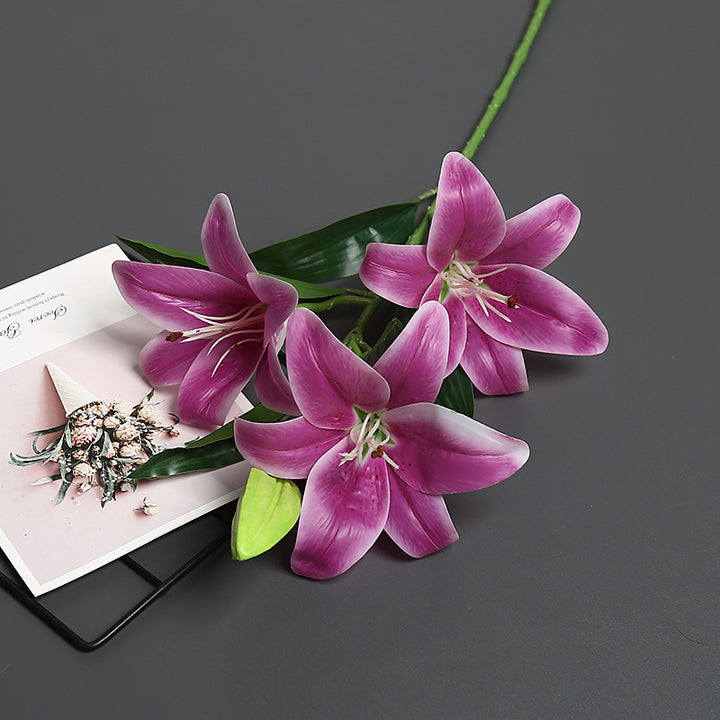 Lifelike Artificial Lily Bouquet