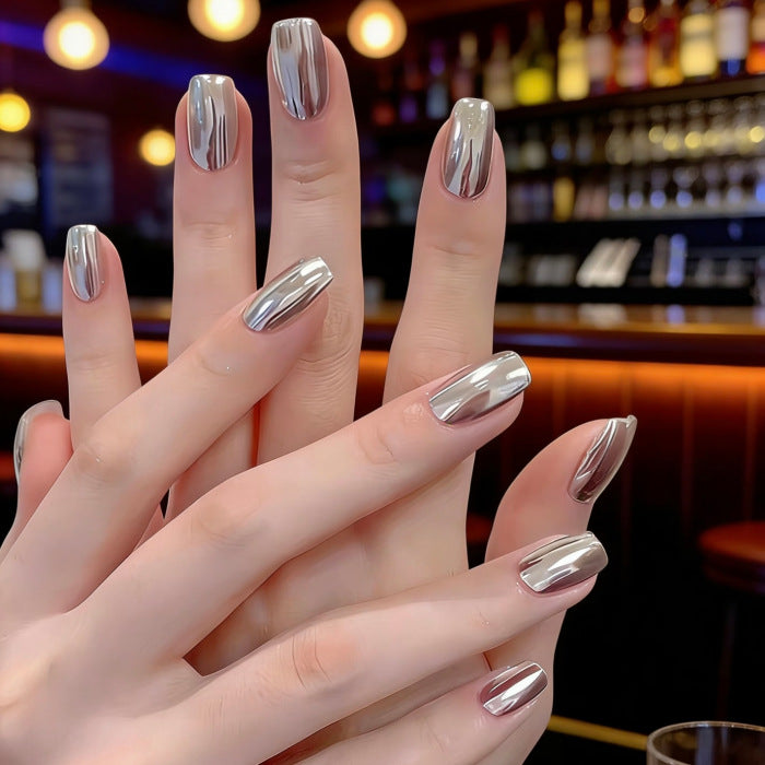 Metallic Nail Art Extensions Kalsten