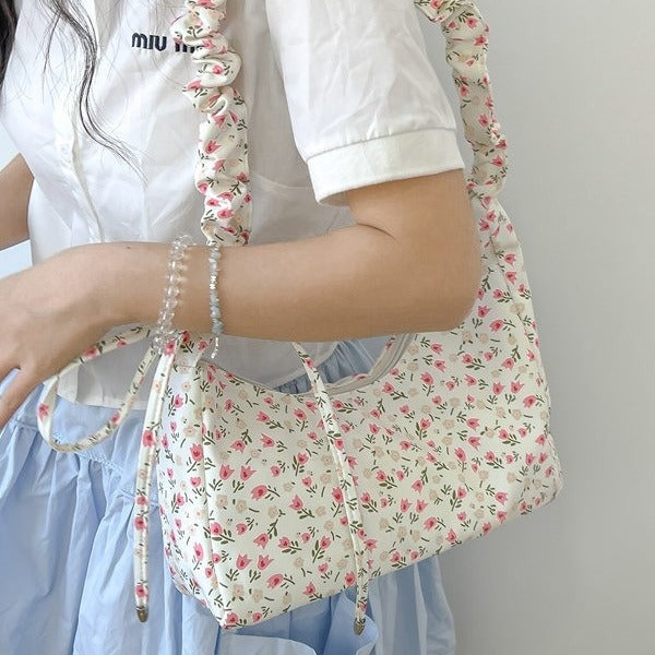 Elegant Floral Print Sling Bag