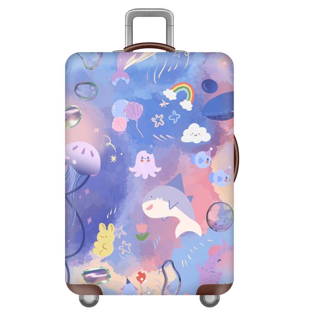 Women's Hard Shell Suitcase with Cheerful Kalsten Design