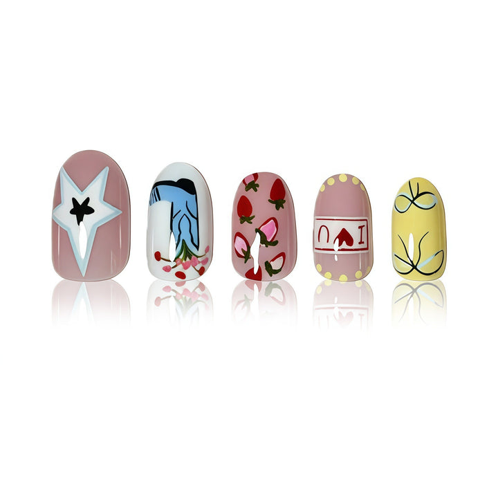 Artistic Cherry Blossom Press-On Nails Kalsten
