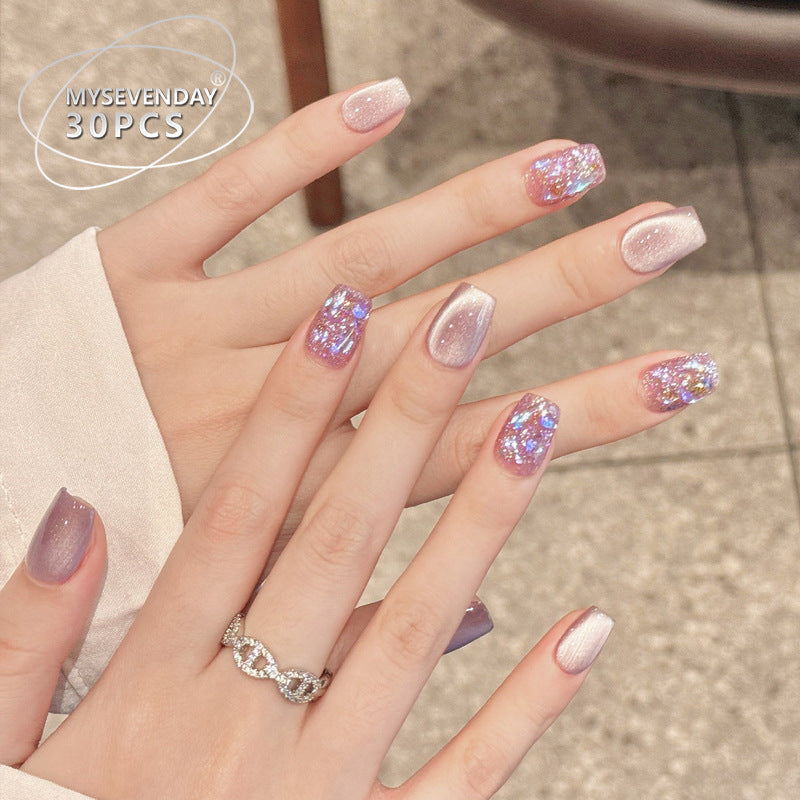 Glittery Acrylic Press-On Nail Set Kalsten