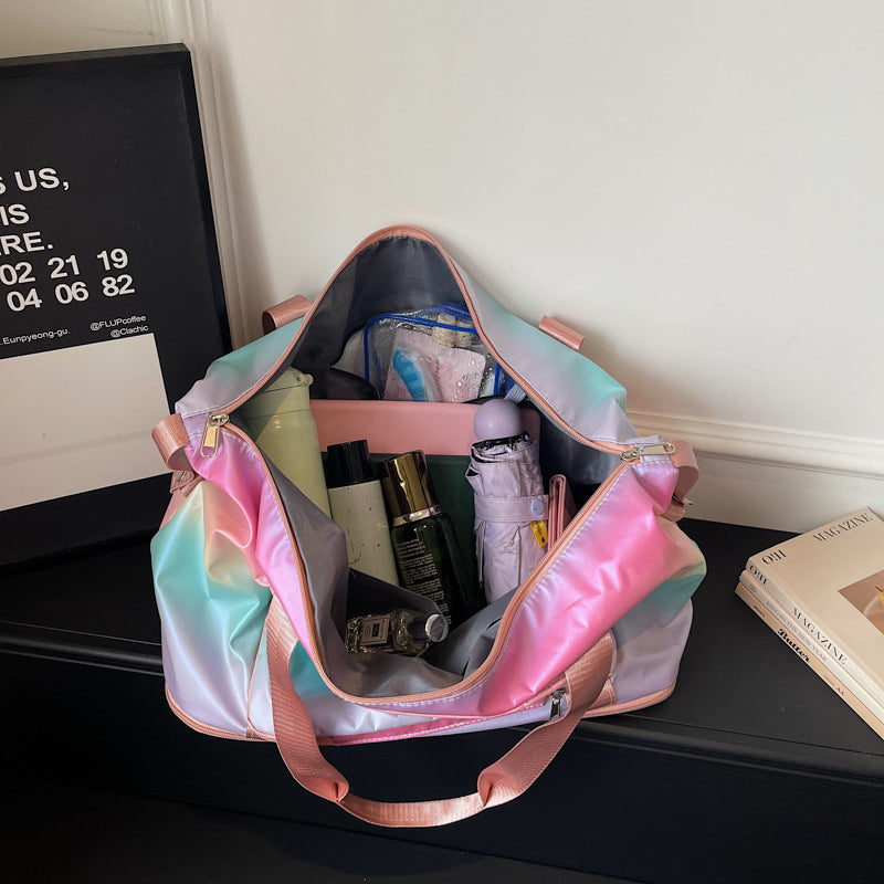 Color Block Travel Duffle Bag Kalsten