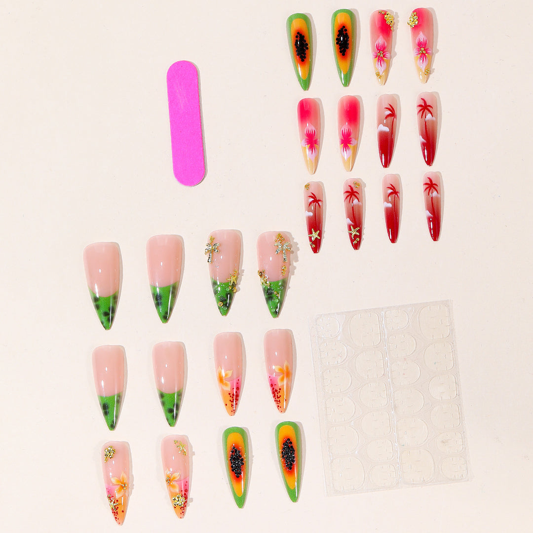 Tropical Floral Nail Art Set Kalsten