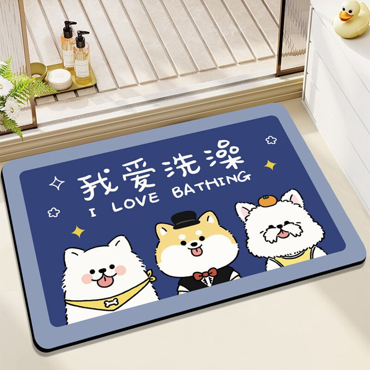 Cute Bear-Themed Decorative Mat