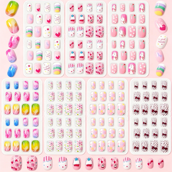 Creative Cartoon-Themed Press-On Nail Set Kalsten