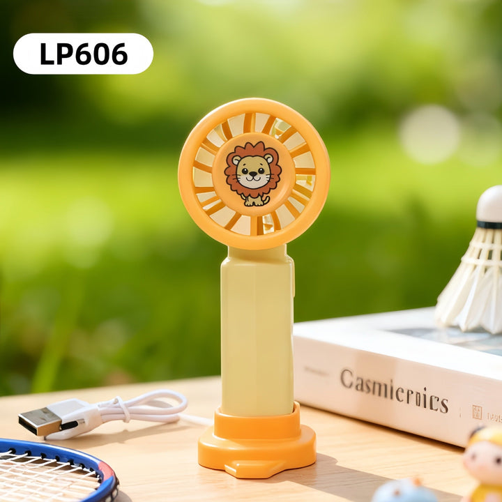 Ladies Portable Mini USB Fan with Animal Lion Design Kalsten