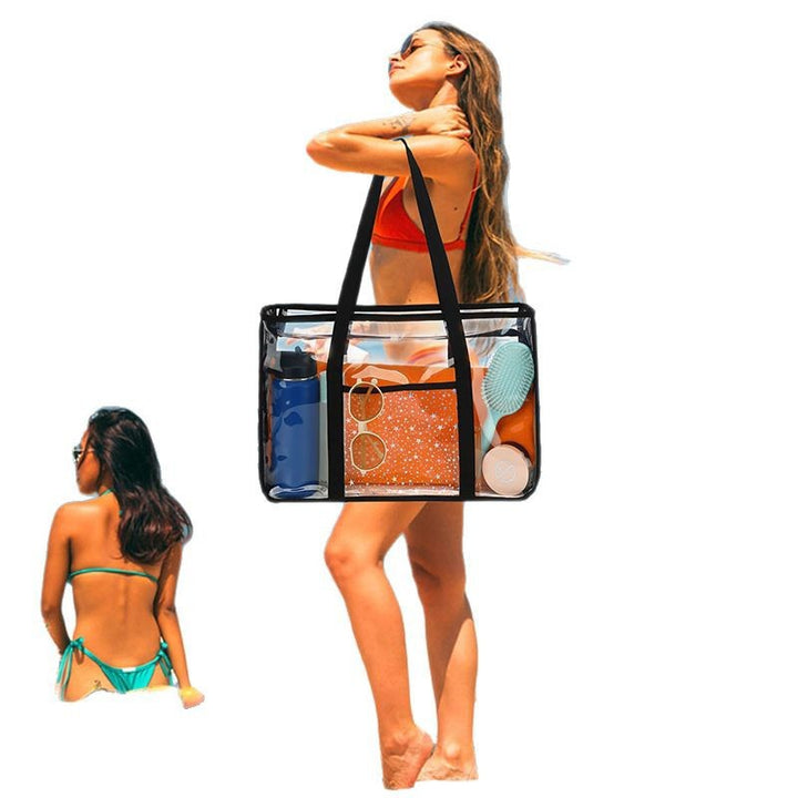 Transparent beach bag with multiple compartments Kalsten