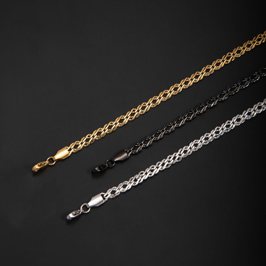 Stylish Interwoven Chain Bracelet Kalsten