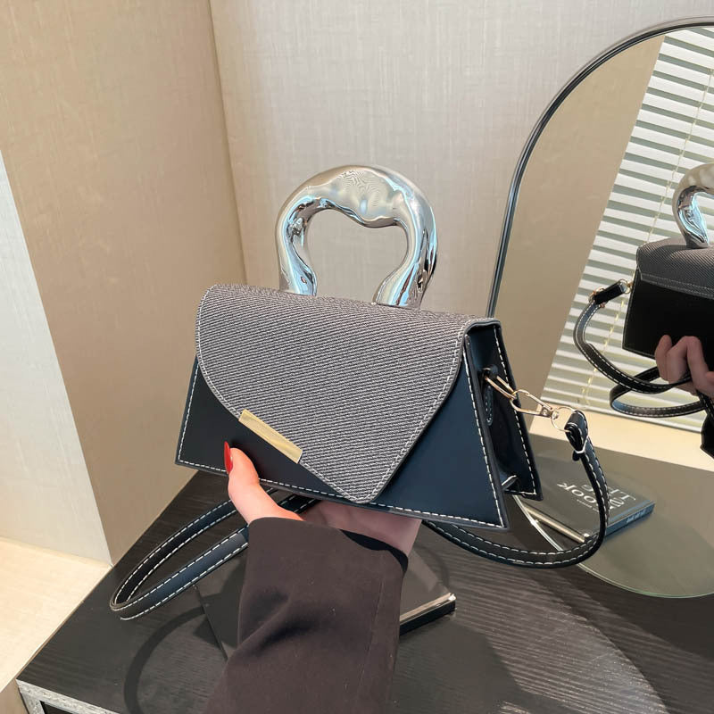 Stylish Geometric Structured Handbag Kalsten