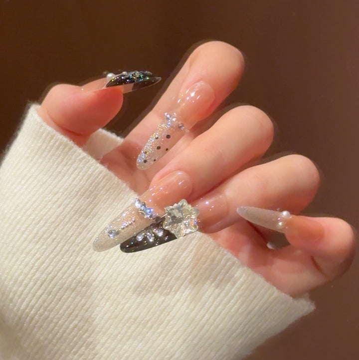 Premium Glittery Press-On Nail Extensions Kalsten