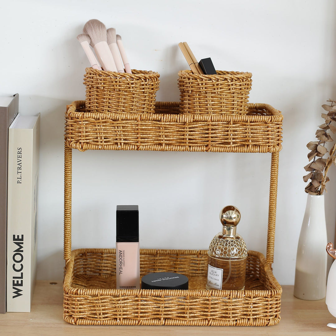 Handwoven Natural Wicker Planter Kalsten
