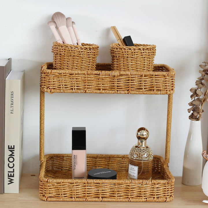 Handwoven Natural Wicker Planter Kalsten