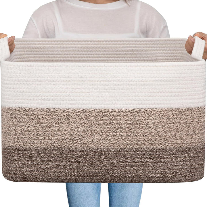 Women Versatile Storage Basket with Sturdy Handles Kalsten