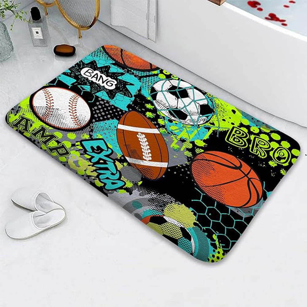 Decorative Lemon-Themed Kitchen Mat