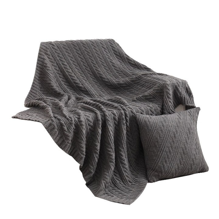 Luxurious Textured Knit Blanket
