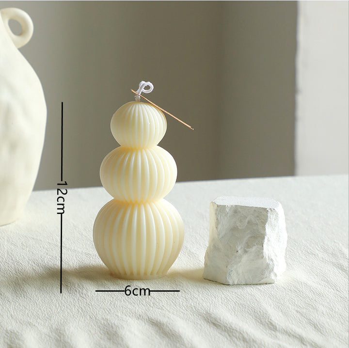 Minimalist Sculpted Pillar Candle Pedestal