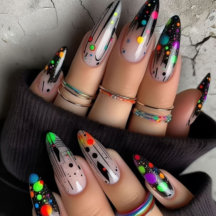 Floral Art Acrylic Nail Set Kalsten