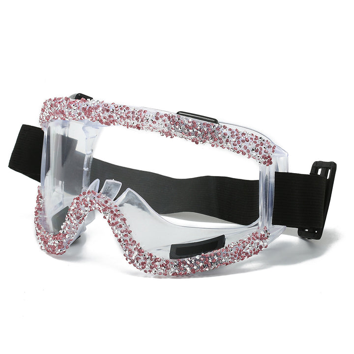 Women's glamorous ski goggles with sparkling decorative frame Kalsten
