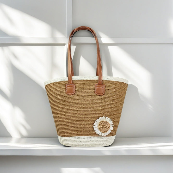 Beach bag with floral accents Kalsten