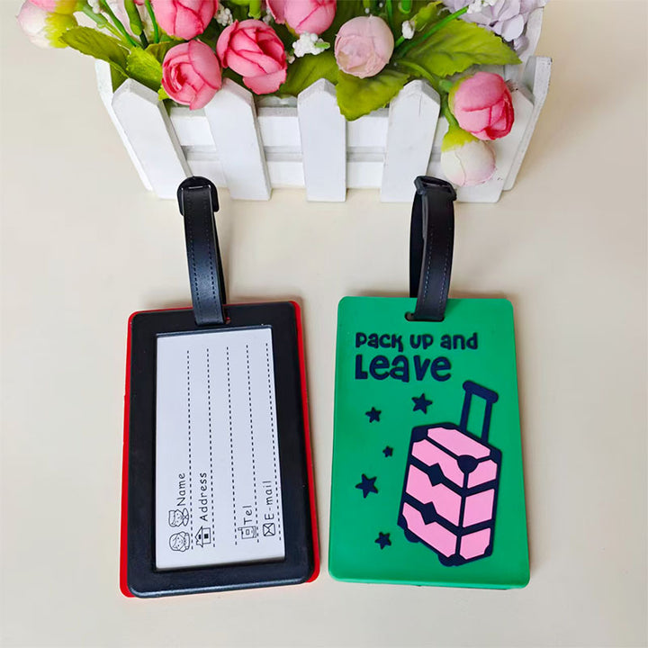 Unisex Vibrant Geometric Pattern Luggage Tag Kalsten