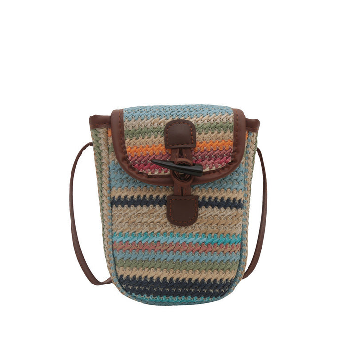 Colorful Woven Crossbody Bag Kalsten