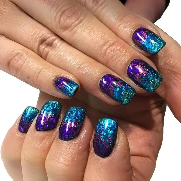 Artistic Metallic Nail Enhancements Kalsten